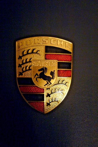 Original porsche emblem - emblem, /
