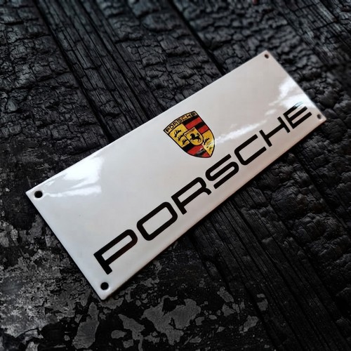 Emaille schild porsche - schild,