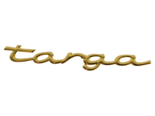 Targa schriftzug vergoldet - targa,